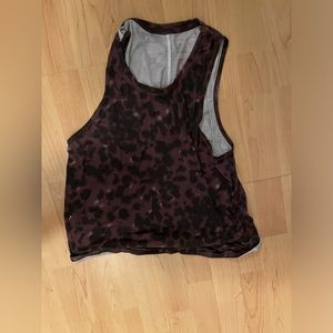 Purple light fitting tank top size small